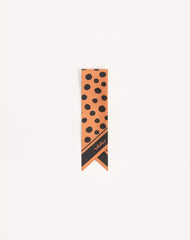 Dalmatian Polka Dot Silk Bandeau Scarf