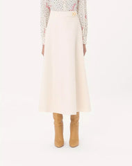 Crepe Couture Midi Skirt