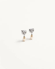 Ovalette Earrings In Metal, Pearls And SwarovskiÂ® Crystals