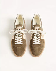 Upvillage Low Top Trainer In Split Leather And Calfskin Nappa Leather