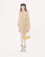 Valentino Garavani Devain Small Shoulder Bag In CloquÃ© Jacquard Fabric.