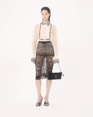 Valentino Garavani Devain Small Embroidered Velvet Shoulder Bag