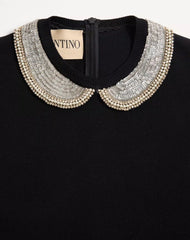 Embroidered Stretch Viscose Dress