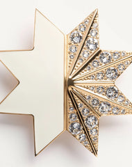 Pas Plus Earrings In Metal, Enamel And SwarovskiÂ® Crystals