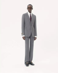 Valentino Wool Pinstripe Trousers