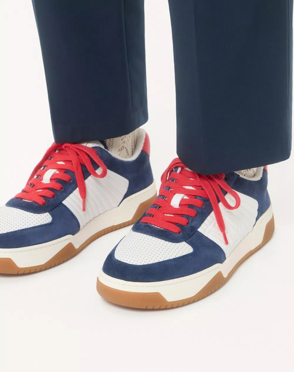 Sparry Trainer In Split Leather And Nappa