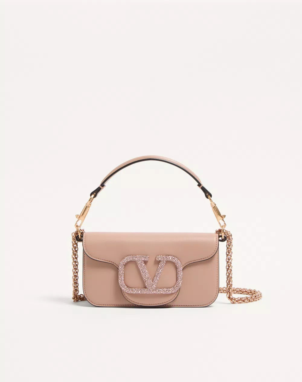Valentino Garavani LocÃ² Small Shoulder Bag With Jewel Logo