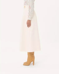 Crepe Couture Midi Skirt