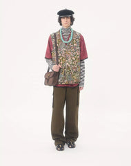 Valentino Viscose Bowling Shirt With Cherryfic Jacquard Pattern