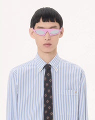 Valentino Cotton Poplin Shirt With Vgold Stripes