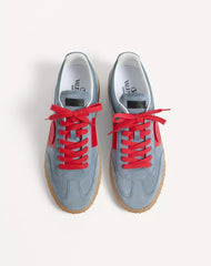 Upvillage Low Top Trainer In Split Leather And Calfskin Nappa Leather