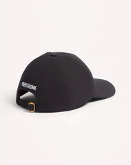 Chez Valentino Cotton Baseball Cap With Embroidery