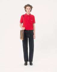 Cotton PiquÃ© Polo Shirt With VLogo Patch