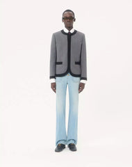 Valentino Denim Trousers With Gold Buttons