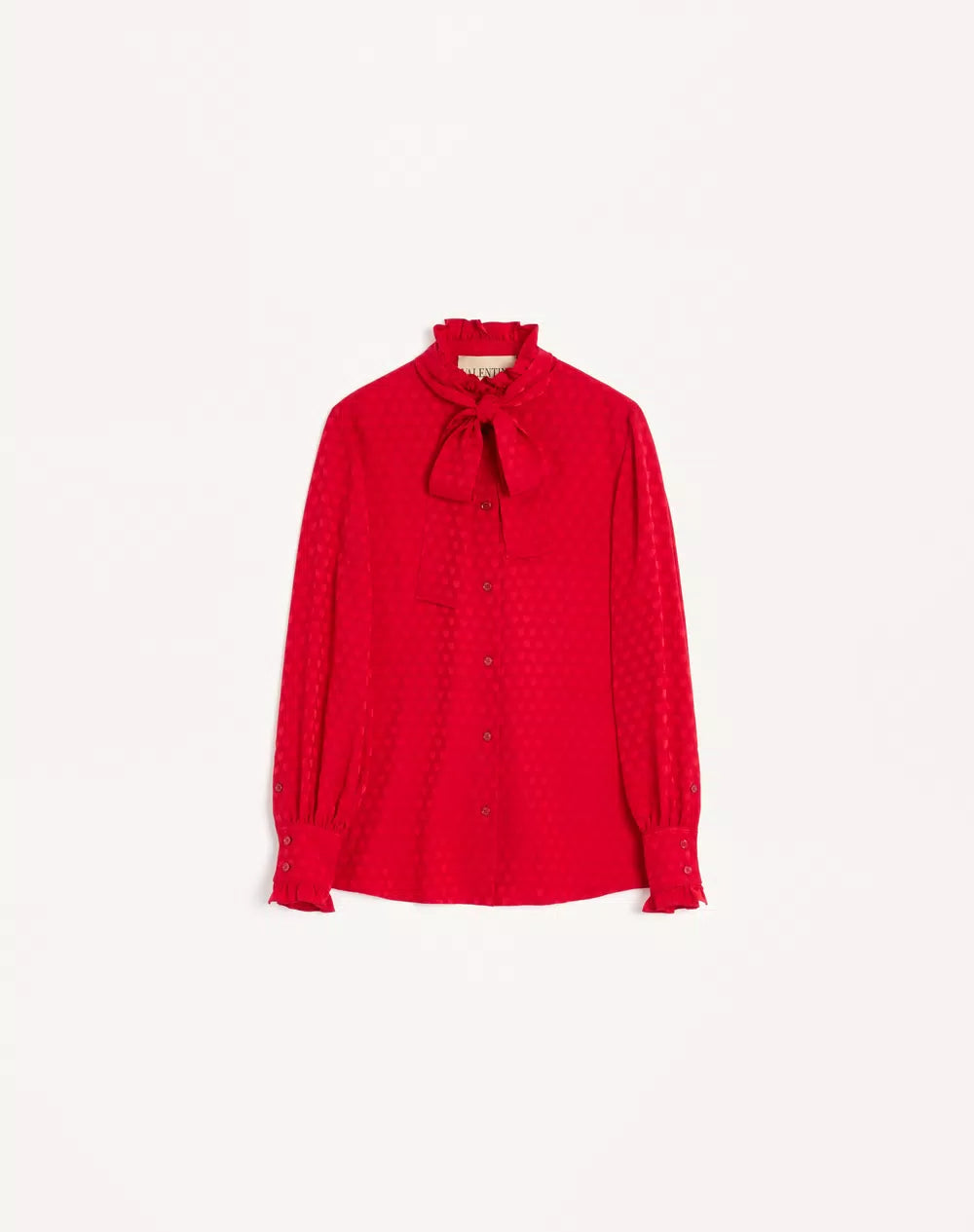 Crepe De Chine Shirt With La Cour De Coeur Print