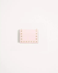Small Rockstud Grainy Calfskin Wallet