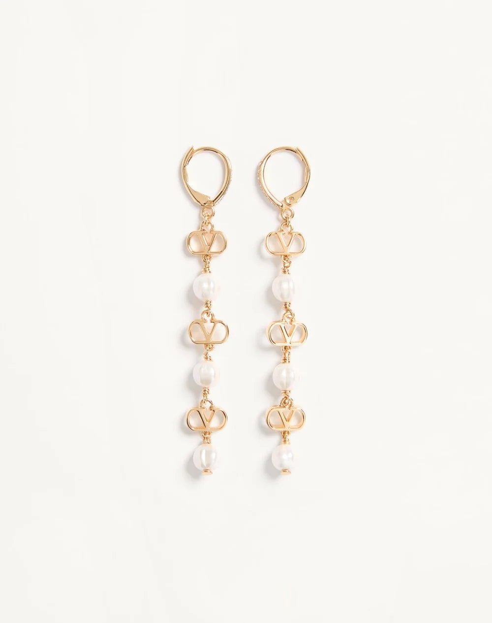 Vlogo Signature Earrings In Metal, Glass Beads And SwarovskiÂ® Crystals