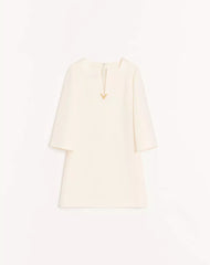 Crepe Couture Short Dress