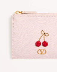 Cherryfic Grainy Calfskin Cardholder