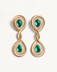 Pas Plus Earrings In Metal, Resin And SwarovskiÂ® Crystals