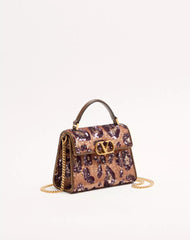 Valentino Garavani Vsling Mini Embroidered Animalier Handbag