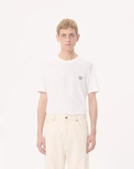 Cotton T-Shirt With VLogo Patch