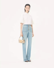 Valentino Garavani LocÃ² Small Linen Shoulder Bag With Embroidery