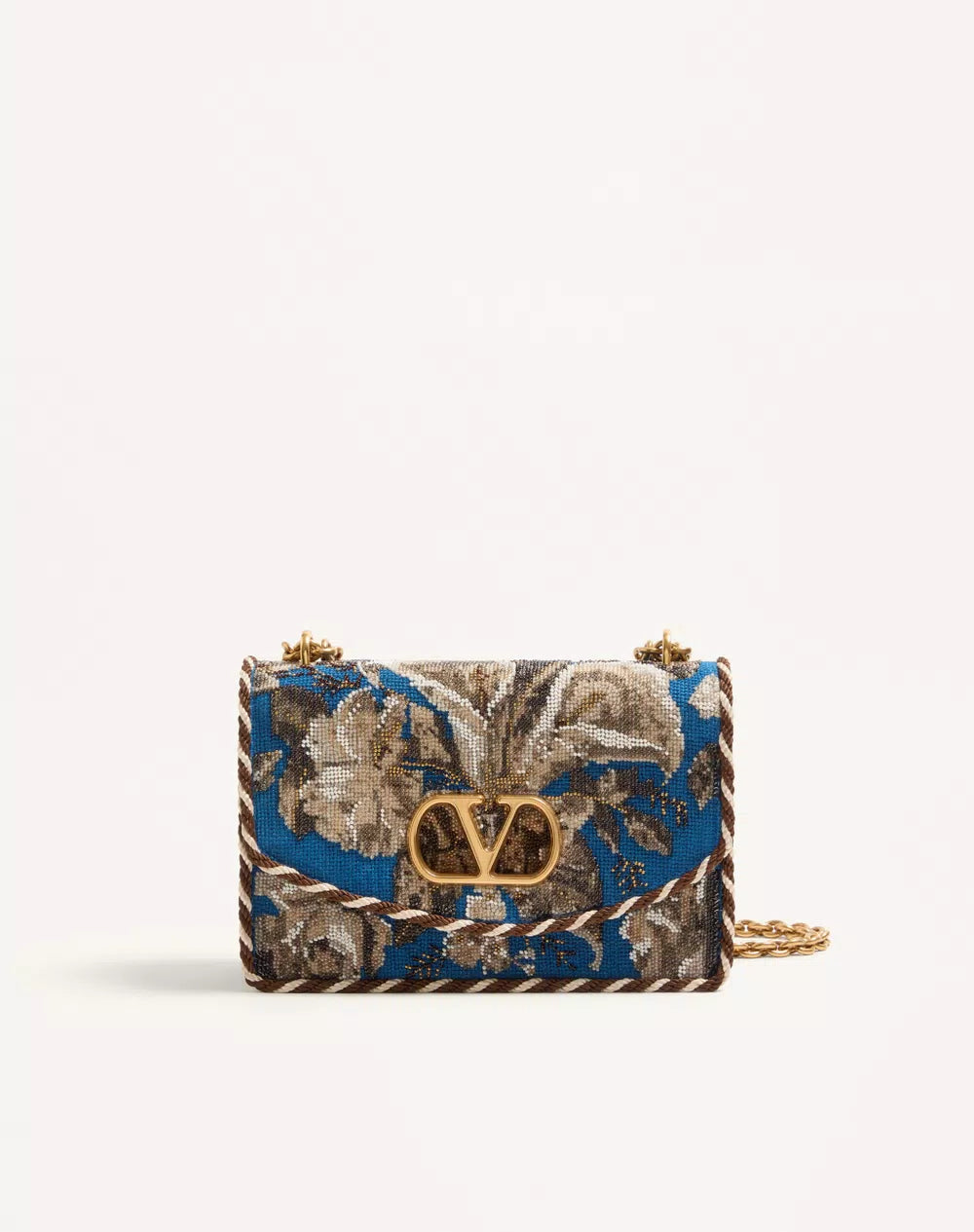 Valentino Garavani Vain Embroidered Shoulder Bag