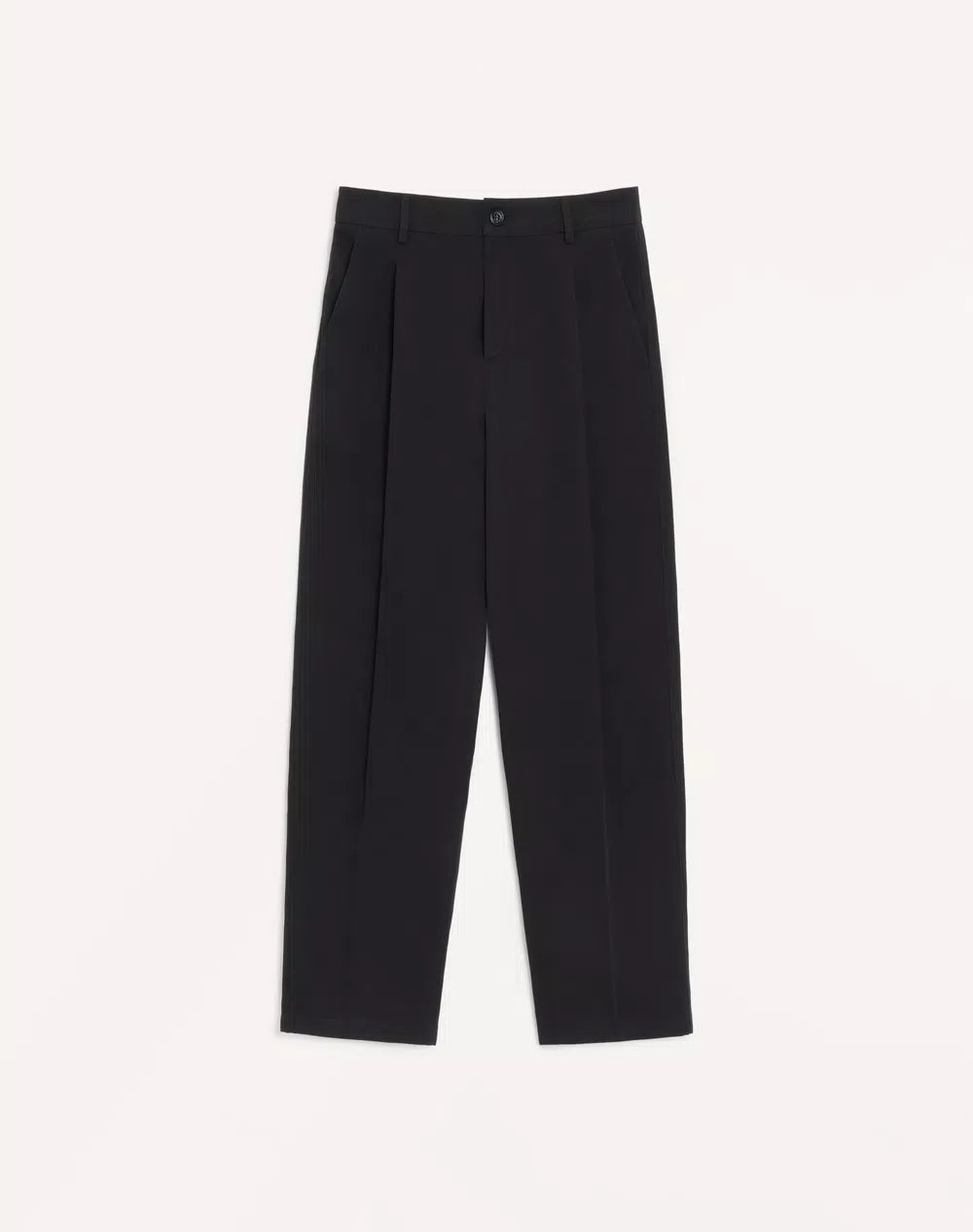 Valentino Trousers In Cotton Gabardine With VLogo Embroidery