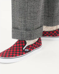 Valentino Garavani And Vans Fabric Slip-On Trainer With VLogo Checkerboard Print