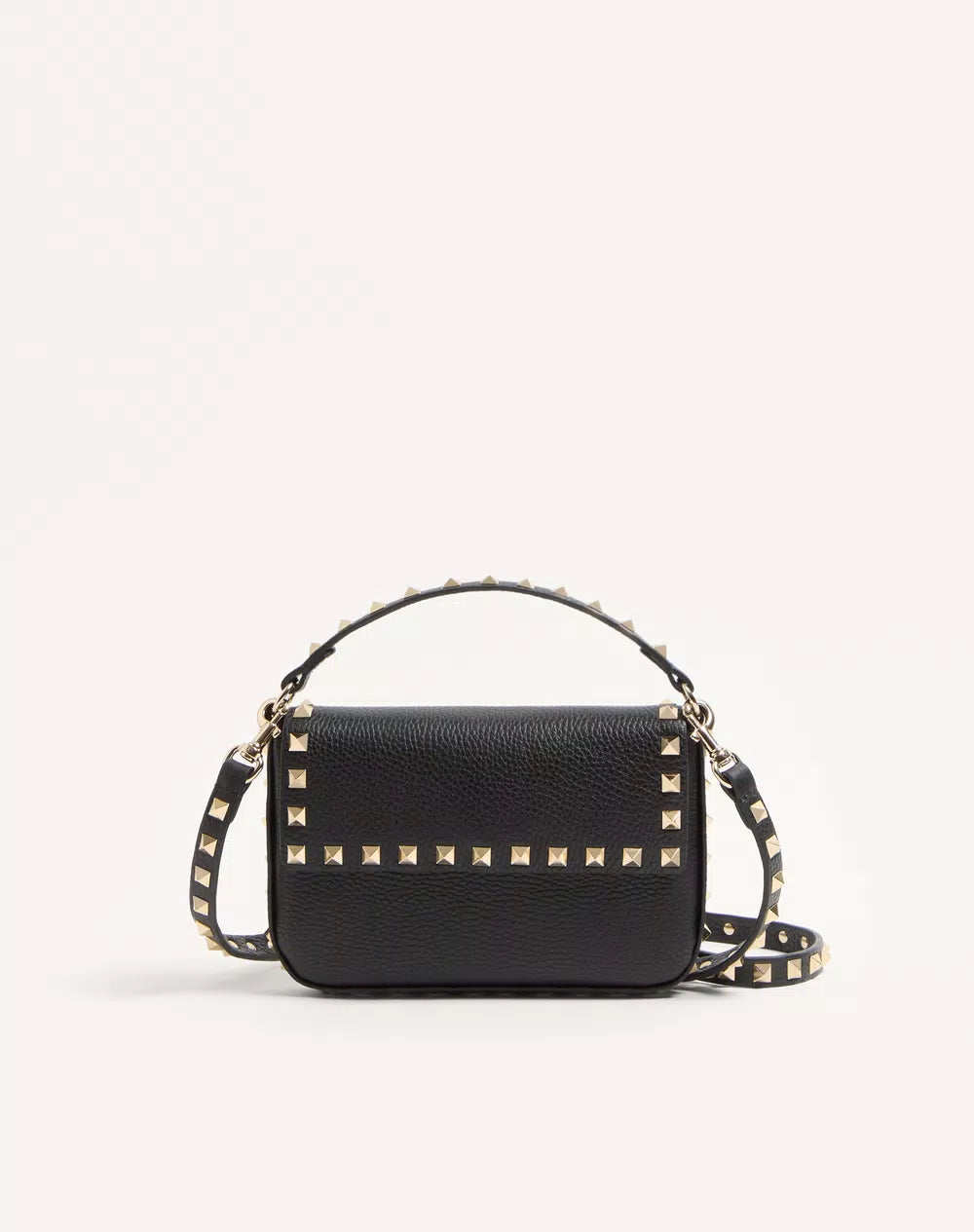 Rockstud Grainy Calfskin Pouch