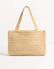 Valentino Garavani Viva Superstar Medium Shopping Bag In Raffia