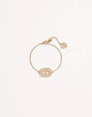 Vlogo Signature Metal And SwarovskiÂ® Crystal Bracelet