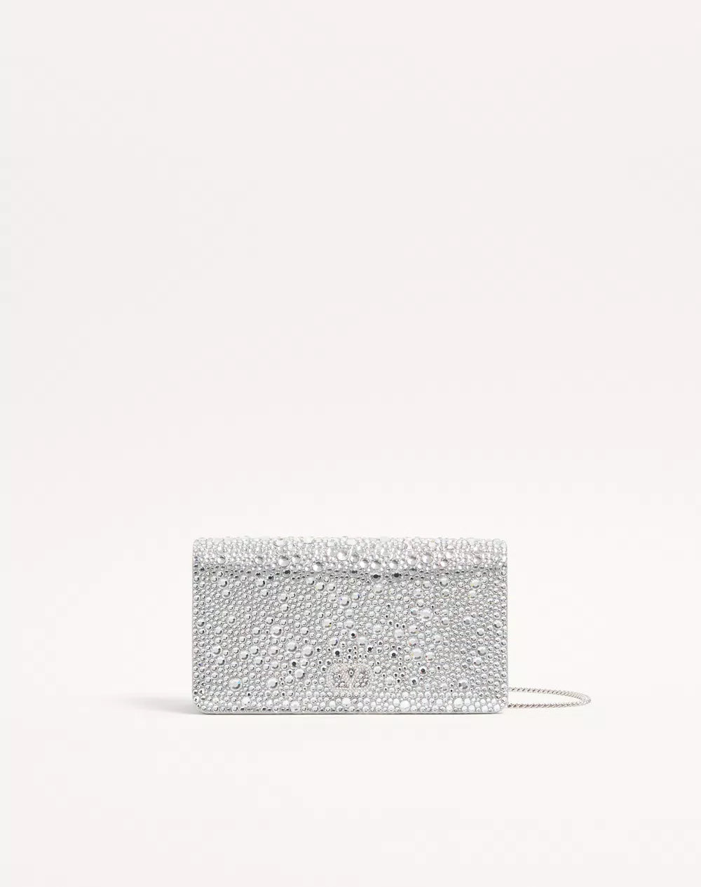 VLogo Signature Mini Shoulder Bag with Sparkling Embroidery