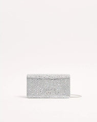 VLogo Signature Mini Shoulder Bag with Sparkling Embroidery