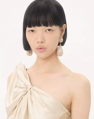 Poetique Des Gouttes Metal And SwarovskiÂ® Crystal Earrings