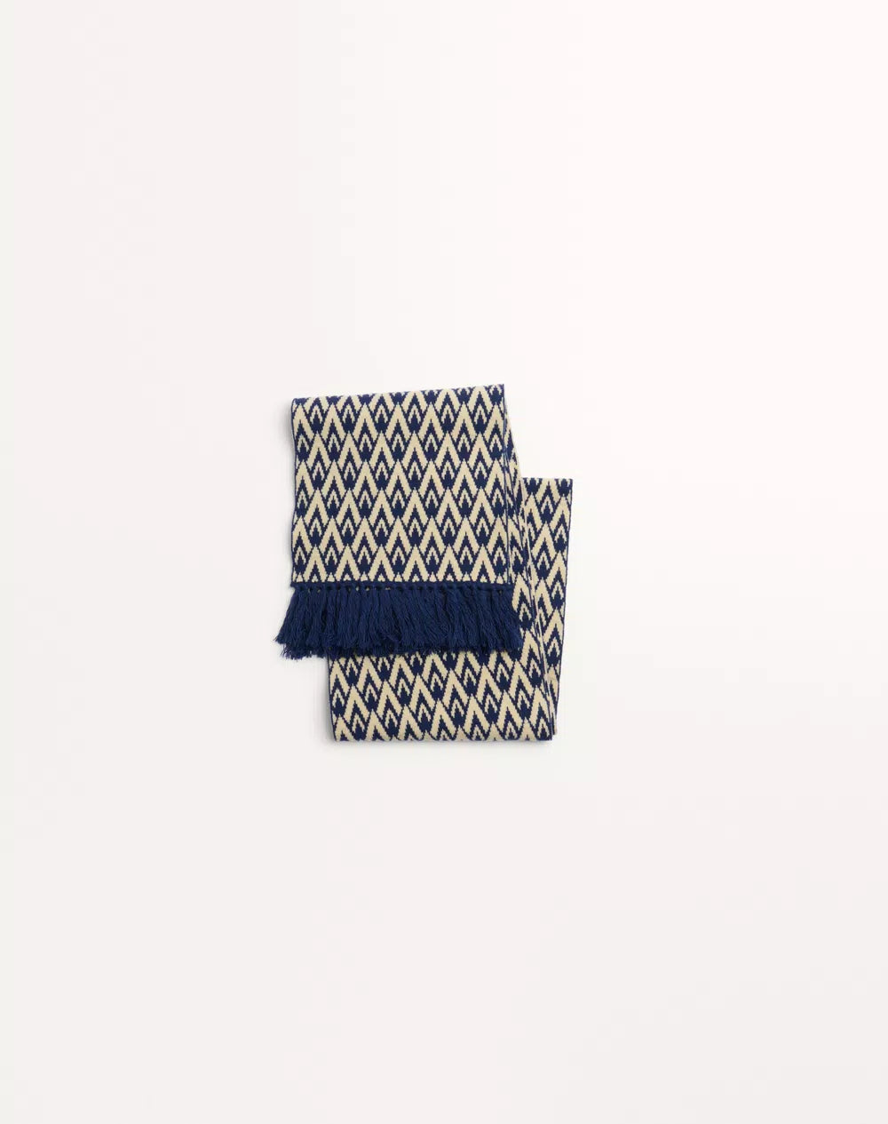 Toute La V Knitted Wool Scarf