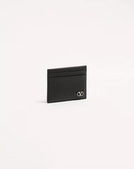 Valentino Garavani VLogo Signature Cardholder In Grainy Calfskin
