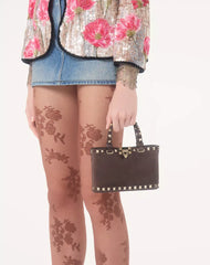 Rockstud Mini Suede Shopping Bag