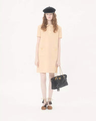 Short Dress In Curly Wool