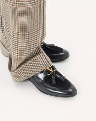 Vaniteux Calfskin And Split Leather Loafer