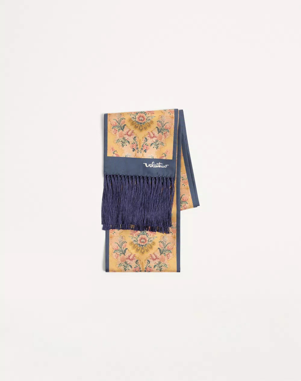 AprÃ¨s L'Hiver Bandeau Scarf In Silk With Fringes