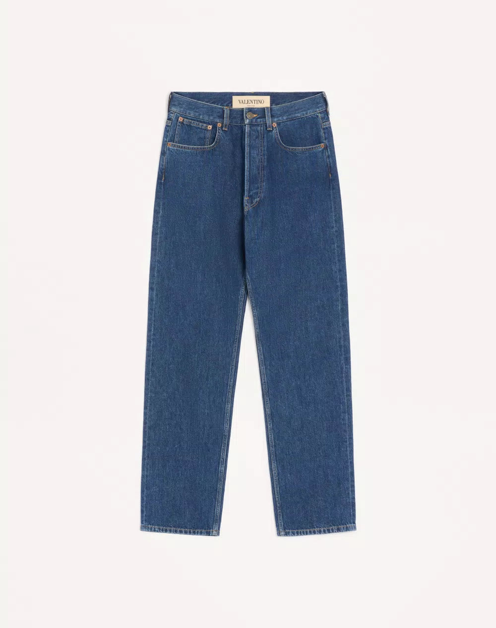 Valentino Denim Trousers With Vgold