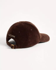 Chez Valentino Velvet Baseball Cap With Embroidery