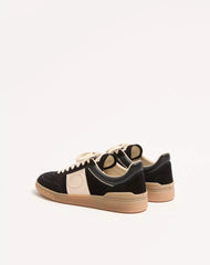 Upvillage Low Top Trainer In Split Leather And Calfskin Nappa Leather