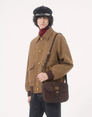 Valentino High-Neck Wool Jumper With VLogo Patch