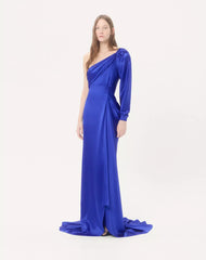 Crepe Satin Gown
