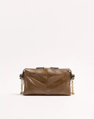Valentino Garavani Panthea Small Shoulder Bag In Nappa Leather With A Chevron Pattern