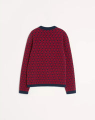 Wool Cardigan With Toute La V Pattern