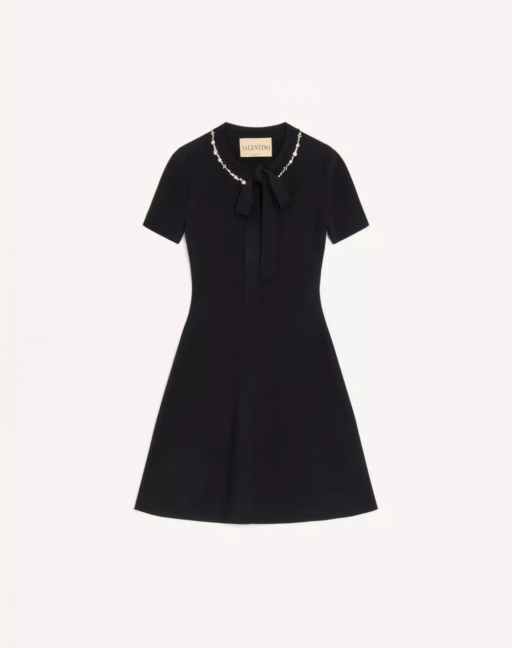 Embroidered Knit Dress
